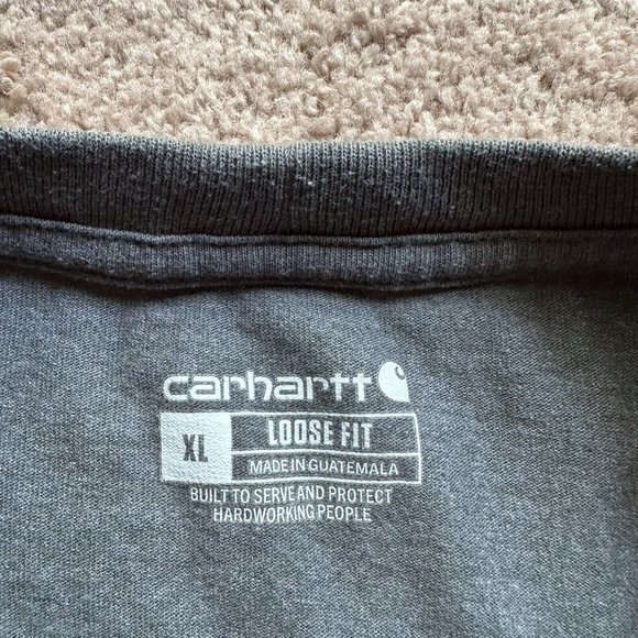Carhartt Pocket Tee Men's Sz XL, Short Sleeve, Loose Fit, Crewneck Green/Grey - Picture 3 of 12